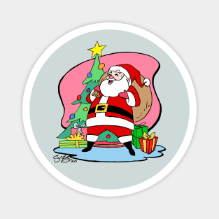 Santa's Here Magnet